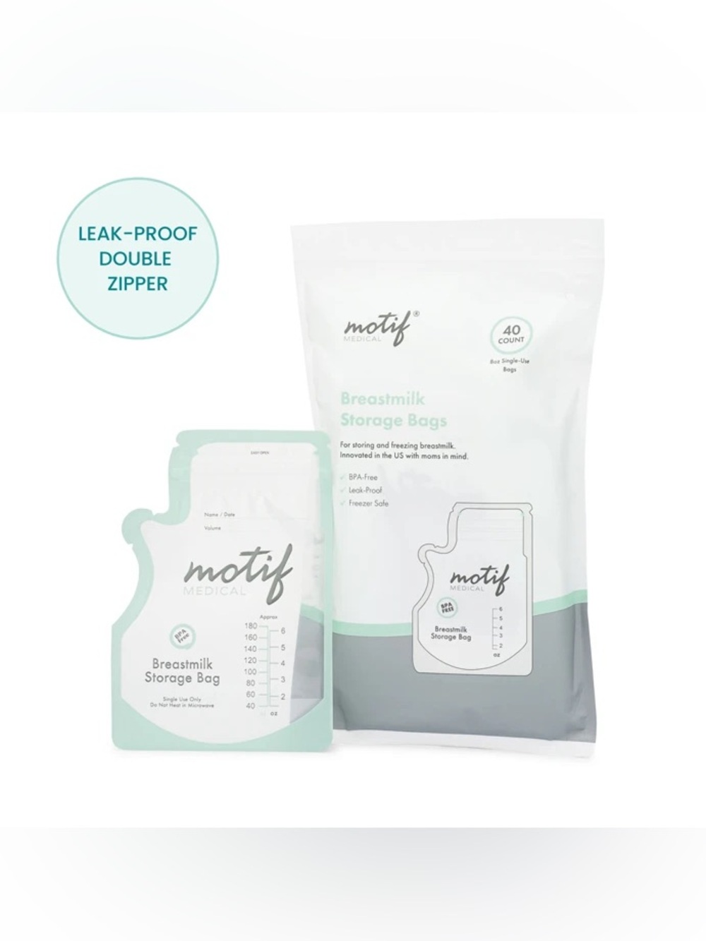 Motif breastmilk bags